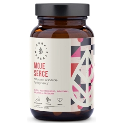 Moje Serce, Wsparcie Funkcji Serca, Aura Herbals, 60 kapsułek