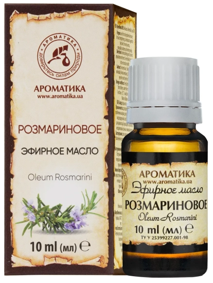 Olejek Rozmarynowy (Rozmaryn), 100% Naturalny, Aromatika10 ml