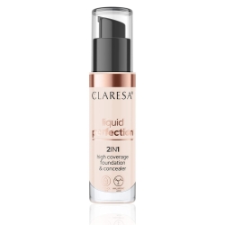 CLARESA Liquid Perfect 2w1 Korektor i podkład kryjący nr 101 34g