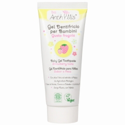 Pasta do Zębów dla Dzieci, bez Fluoru, z Ekologicznymi Aloesem i Malwą, Truskawkowa, BABY ANTHYLLIS