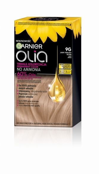 GARNIER Olia Farba do włosów nr 9G Light Greige - Jasny perłowy blond