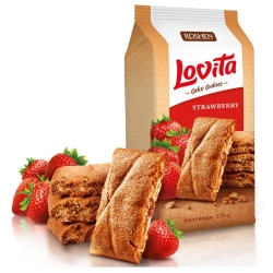 Ciasteczka Lovita Cake Cookies Strawberry Roshen, 168 g