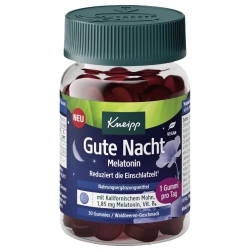 Good Night Gummies with Melatonin, Kneipp Good Night Gummies, 30 pcs