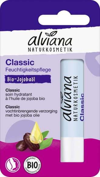 Balsam do ust Classic Alviana Naturkosmetik, 4,5g