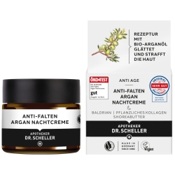 Przeciwzmarszczkowy Krem do Twarzy na Noc Argan, Dr Scheller, 50ml
