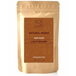 Naturalna Henna Indyjska JASNY BRĄZ, Soil & Earth, 100g