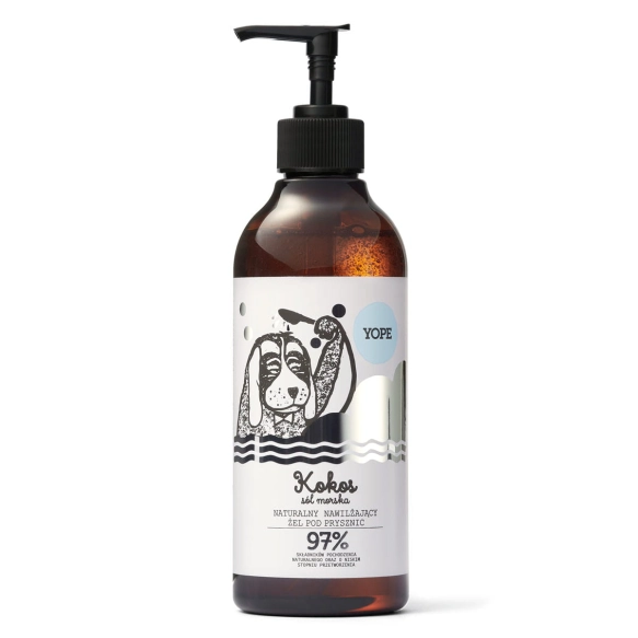 Coconut &amp; Sea Salt Natural Shower Gel, Yope, 400ml