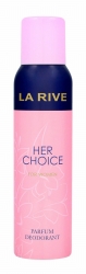 LA RIVE Her Choice Dezodorant pefrumowany w sprayu dla kobiet 150 ml