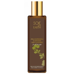 Szampon z Amlą, Bhringraj i Shikakai Na Porost Włosów, Soil & Earth, 200ml