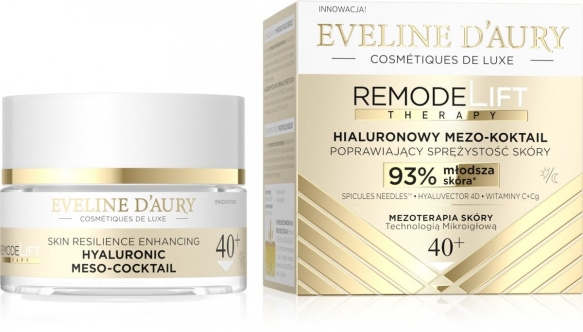 EVELINE D`AURY  Remodelift Therapy Hialuronowy Mezo-Koktajl poprawiający sprężystość skóry 40+ na dzień i noc 50 ml