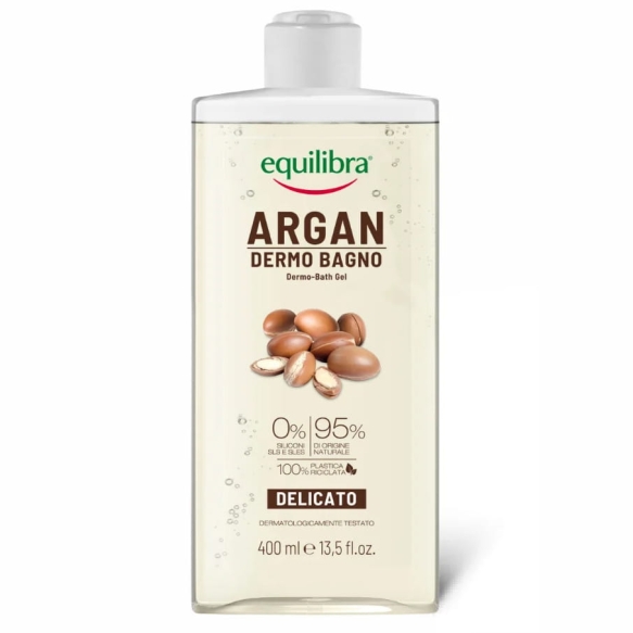 Equilibra Argan Dermo Bath Gel, Nourishing &amp; Gentle, 400 ml