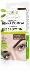 DELIA Eyebrow Expert Henna Pudrowa do brwi 3.1 Czarny brąz 4g