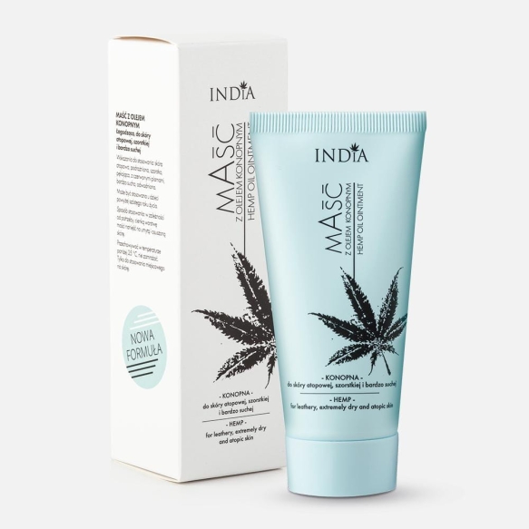 Hemp Ointment for Atopic, Rough and Very Dry Skin, India Comsetics, 50ml