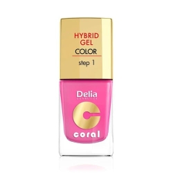 Delia Cosmetics Coral Hybrid Gel Emalia do paznokci nr 22 landrynkowy róż 11ml