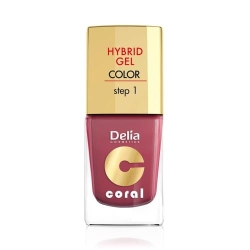Delia Cosmetics Coral Hybrid Gel Emalia do paznokci nr 18 marsala 11ml