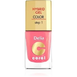 Delia Cosmetics Coral Hybrid Gel Emalia do paznokci nr 16 ciepły średni róż 11ml