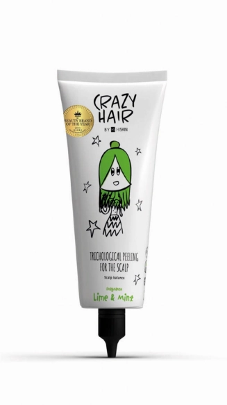 HISKIN Crazy Hair Peeling trychologiczny do skóry głowy - Lime &amp; Mint (limonka i mięta) 100 ml