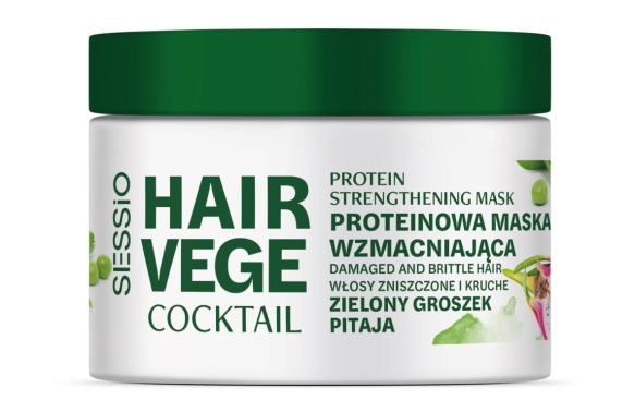 CHANTAL Sessio Hair Vege Proteinowa maska wzmacniająca - Zielony Groszek i Pitaja 250 ml