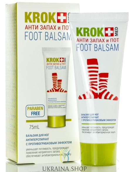 Balsam Antyperspirant na Przykry Zapach Stóp Krokmed