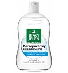 BIAŁY JELEŃ Żel pod prysznic bezzapachowy hipoalergiczny, 500ml