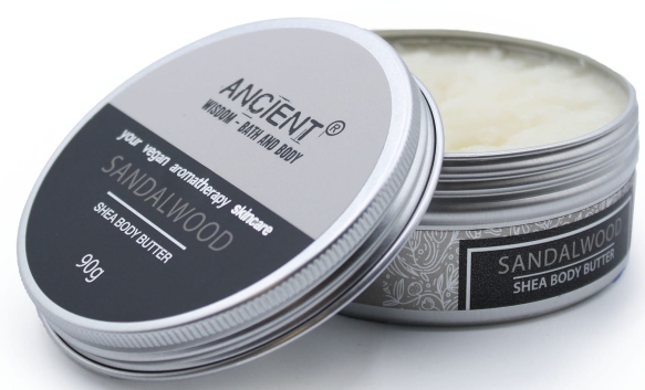Drzewo Sandałowe Aromaterapeutyczne Masło Shea do Ciała, 90 g
