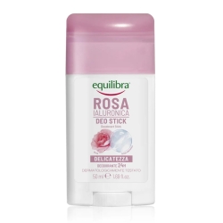 Rose stick deodorant with hyaluronic acid, Equilibra, 50 ml