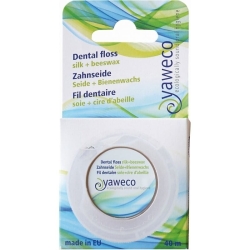 Natural Silk and Beeswax Dental Floss, Yaweco, 40m
