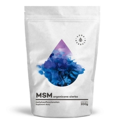 MSM Metylosulfonylometan, Organiczny Związek Siarki, Aura Herbals, 200g