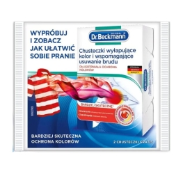 Dr. Beckmann Chusteczki wyłapujące kolor i wspomagające usuwanie brudu, 2 szt