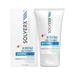 SOLVERX Atopic Skin Krem do twarzy do skóry atopowej Emolient 50 ml