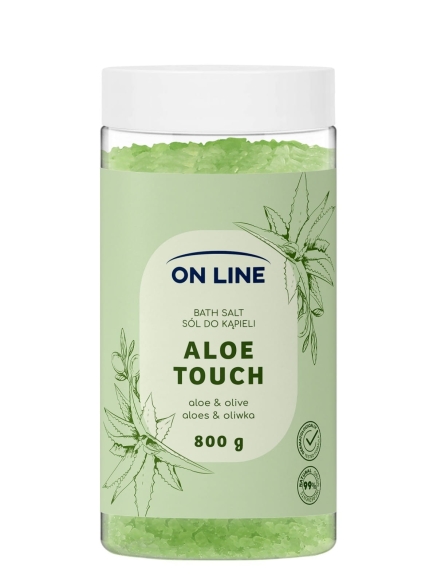 ON LINE Sól do kąpieli Aloe Touch 800 g