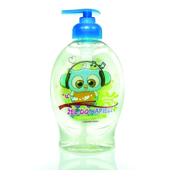 CHLAPU CHLAP Wesoła Sowa Żel do kąpieli - Melonowy Figlarz 384 ml