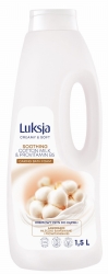 LUKSJA Creamy & Soft Kremowy Płyn do kąpieli Soothing - Cotton Milk & Provitamin B5 1500 ml