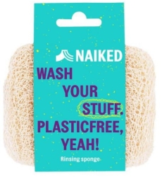 Natural Rinsing Sponge, Luffa, NAIKED