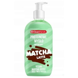 CLEAN HANDS Proteinowe mydło w płynie Matcha Latte, 500ml