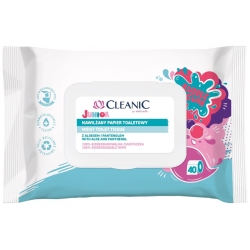 Cleanic Junior Nawilżany Papier toaletowy Bubble Gum  1op.-40szt