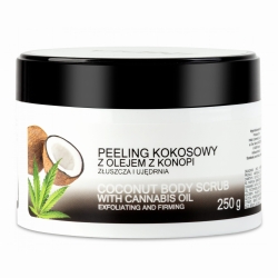 Кокосовый Скраб с Конопляным Маслом, India Cosmetics, 250мл