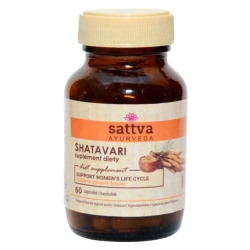 SHATAVARI Suplement Diety, Sattva, 60 kapsułek