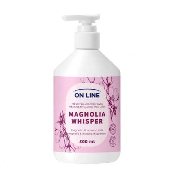 ON LINE Kremowe mydło do rąk i ciała Magnolia&amp;Mleczko migdałowe 500 ml