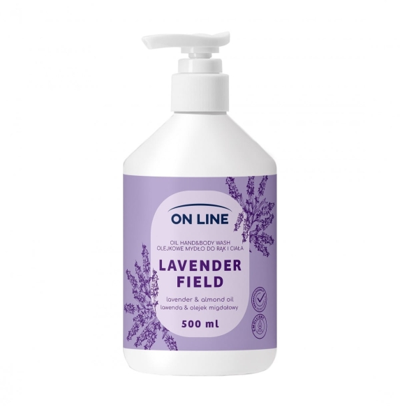 ON LINE Olejkowe mydło do rąk i ciała Lawenda&amp;Olejek migdałowy 500 ml