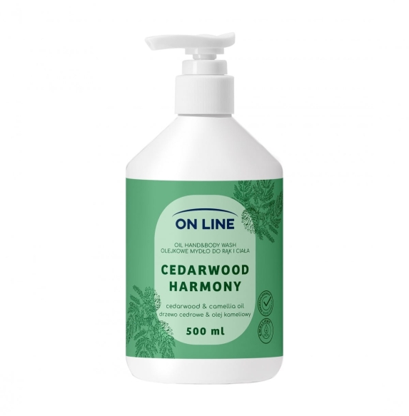 ON LINE Olejkowe mydło do rąk i ciała Drzewo cydrowe&amp; Olej kameliowy 500 ml