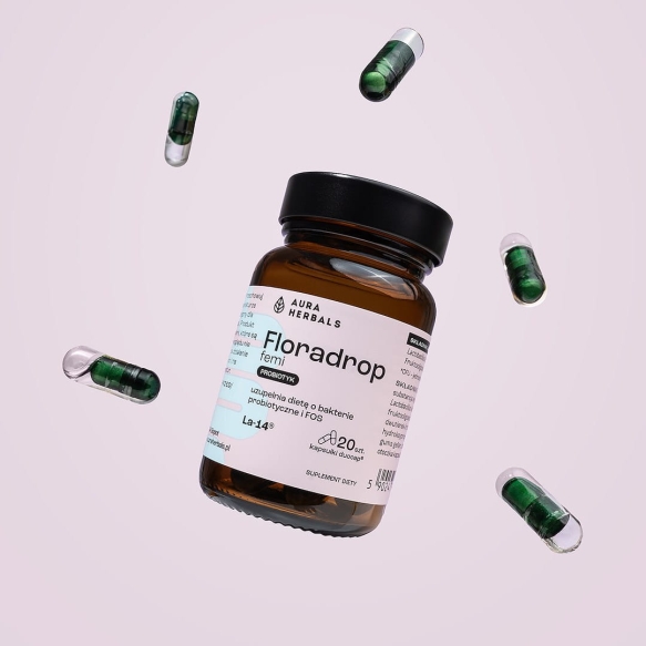 Floradrop femi, Probiotic, Aura Herbals, 20 capsules