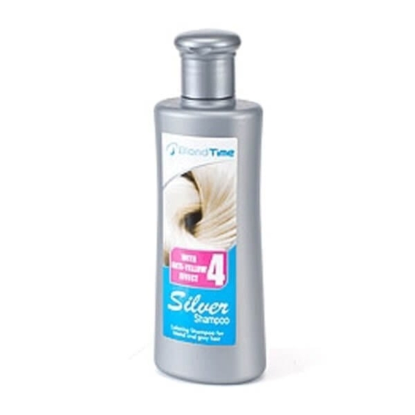 BLOND TIME 4 Silver Barwiący Szampon do Włosów Rozjaśnionych i Siwych + Anti-Yellow Effect 150 ml