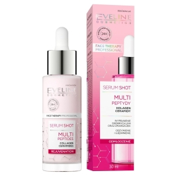 Multipeptides Rejuvenating Serum Shot – Face, Neck & Décolleté, Eveline Face Therapy Professional, 30ml