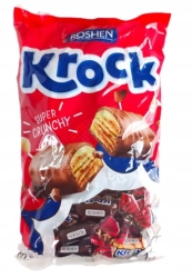 Конфеты шоколадные Krock с арахисово-карамельной пастой в какао-глазури, Roshen, 1кг