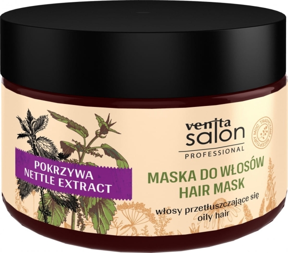 VENITA Salon Maska z pokrzywą do włosów przetłuszczających się 500 ml