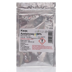 Azelaic Acid (99%), Cosmetic Raw Material, Esent, 10g