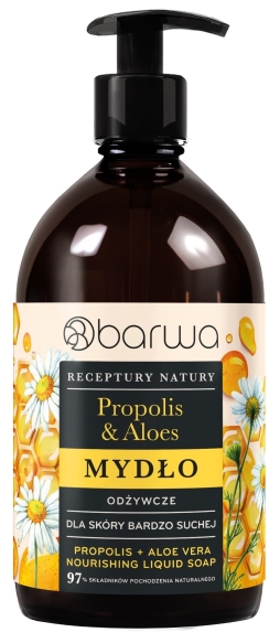 BARWA Receptury Natury Mydło w płynie odżywcze - Propolis &amp; Aloes