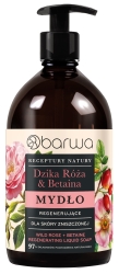 BARWA Receptury Natury Mydło w płynie regenerujące - Dzika Róża & Betaina
