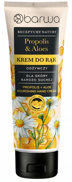 BARWA Receptury Natury Krem do rąk odżywczy - Propolis &amp; Aloes 100 ml